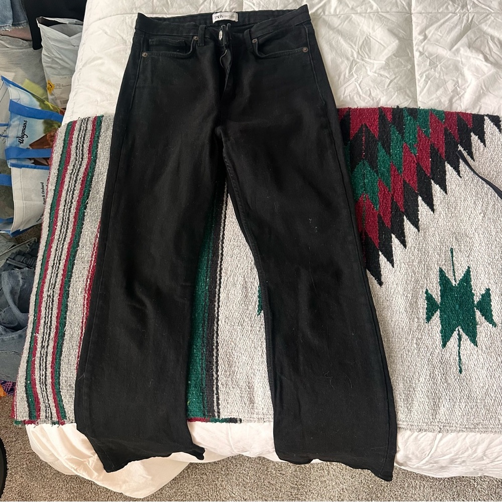 Zara black bootcut jeans, size 40/8